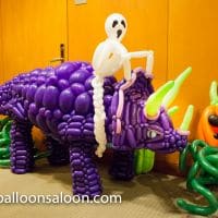 Balloon Ghost Riding Triceratops