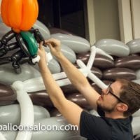 Brad working on Balloons