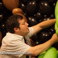 Todd working on Balloon T-Rex