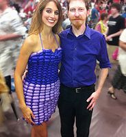 Blue and Purple Dress