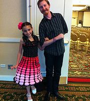 Little Girl in Balloon Dress