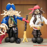 Capt Jack and Davy Jones balloon sculpture