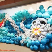 Balloon Wall of a Kraken Attacking Pirate Ship
