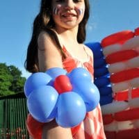 Patriotic Balloon Flower at White House