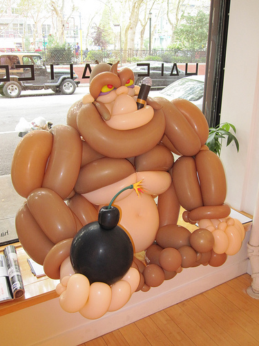 Photo of Buster Balloon’s Gorilla at the Half Gallery in NYC