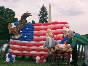 Pic of a Patriotic Display made for the White House