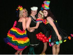pic of Tawney Bubbles with balloon dress models