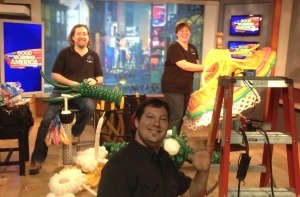 Todd on the set of GMA Todd on the set of GMA