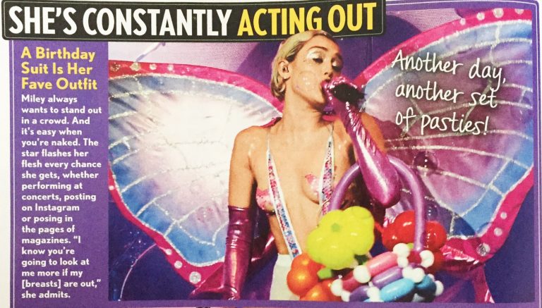 Miley Cyrus Magazine Balloon