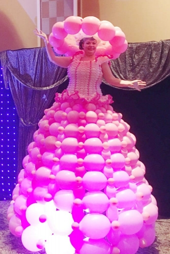 Trade show balloon dress