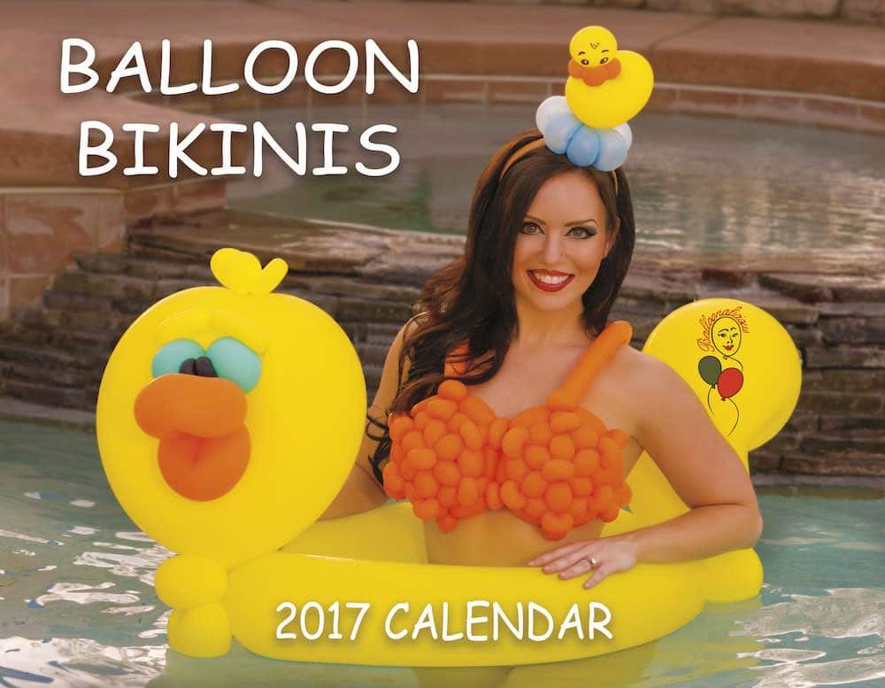 Balloonalicious Balloon Bikini Calendar Cover