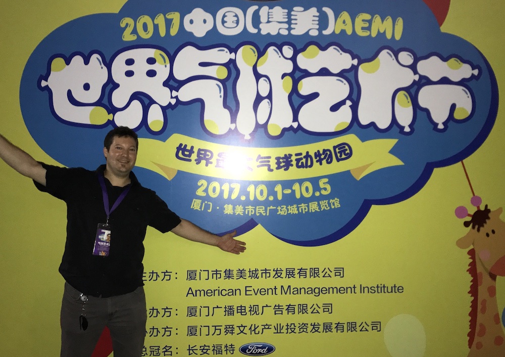 Todd at AEMI Festival in Xiamen