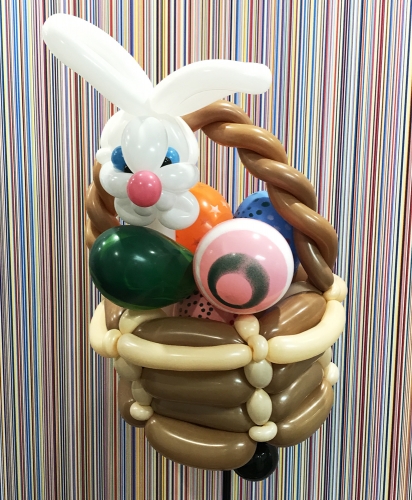 Balloon East basket and balloon Easter bunny