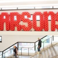 Parsons in Large Red Balloon Letters